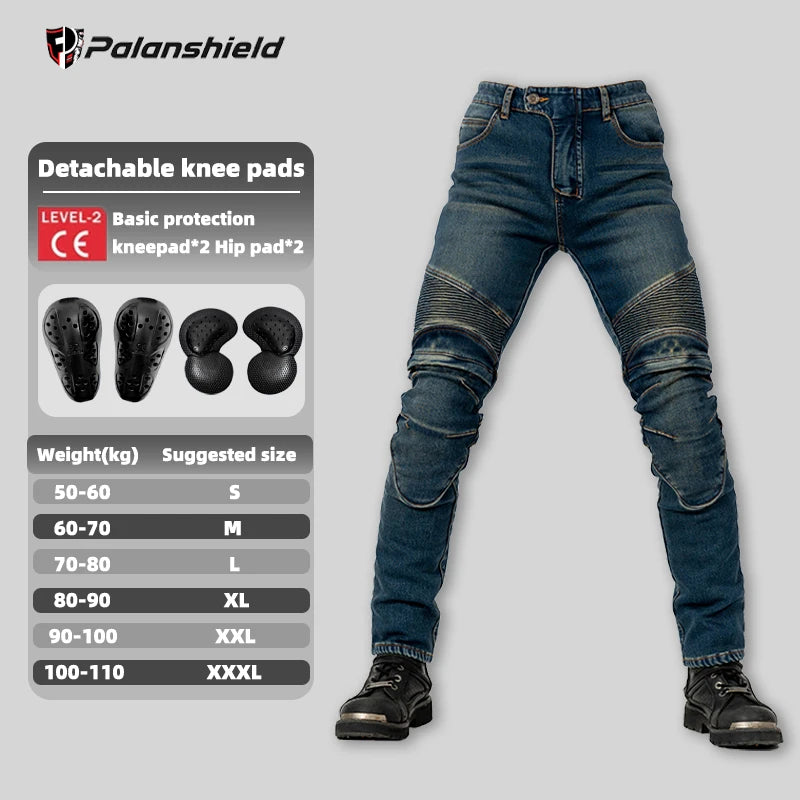 Winter Motorcycle Pants with Protective Gear