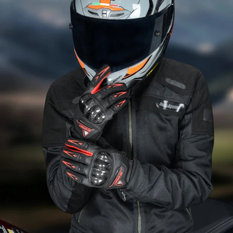 Breathable Mesh Motorcycle Gloves