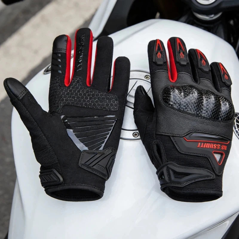 Breathable Mesh Motorcycle Gloves