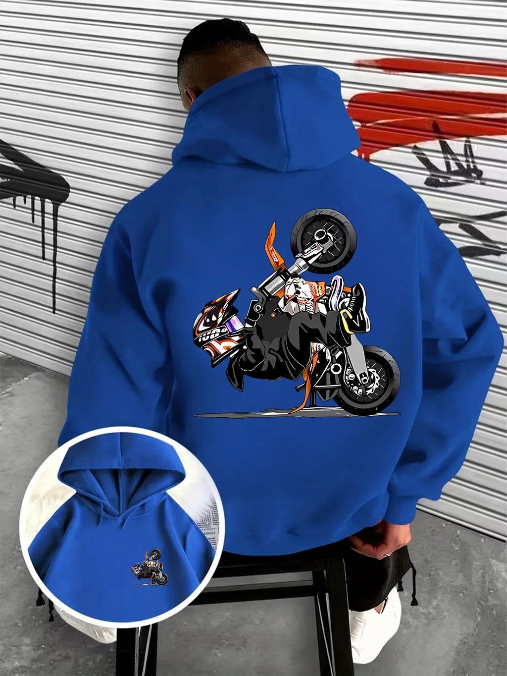Men's Biker Hoodie