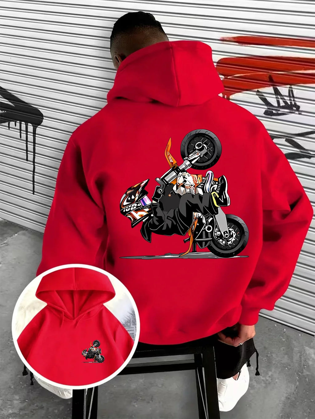 Men's Biker Hoodie
