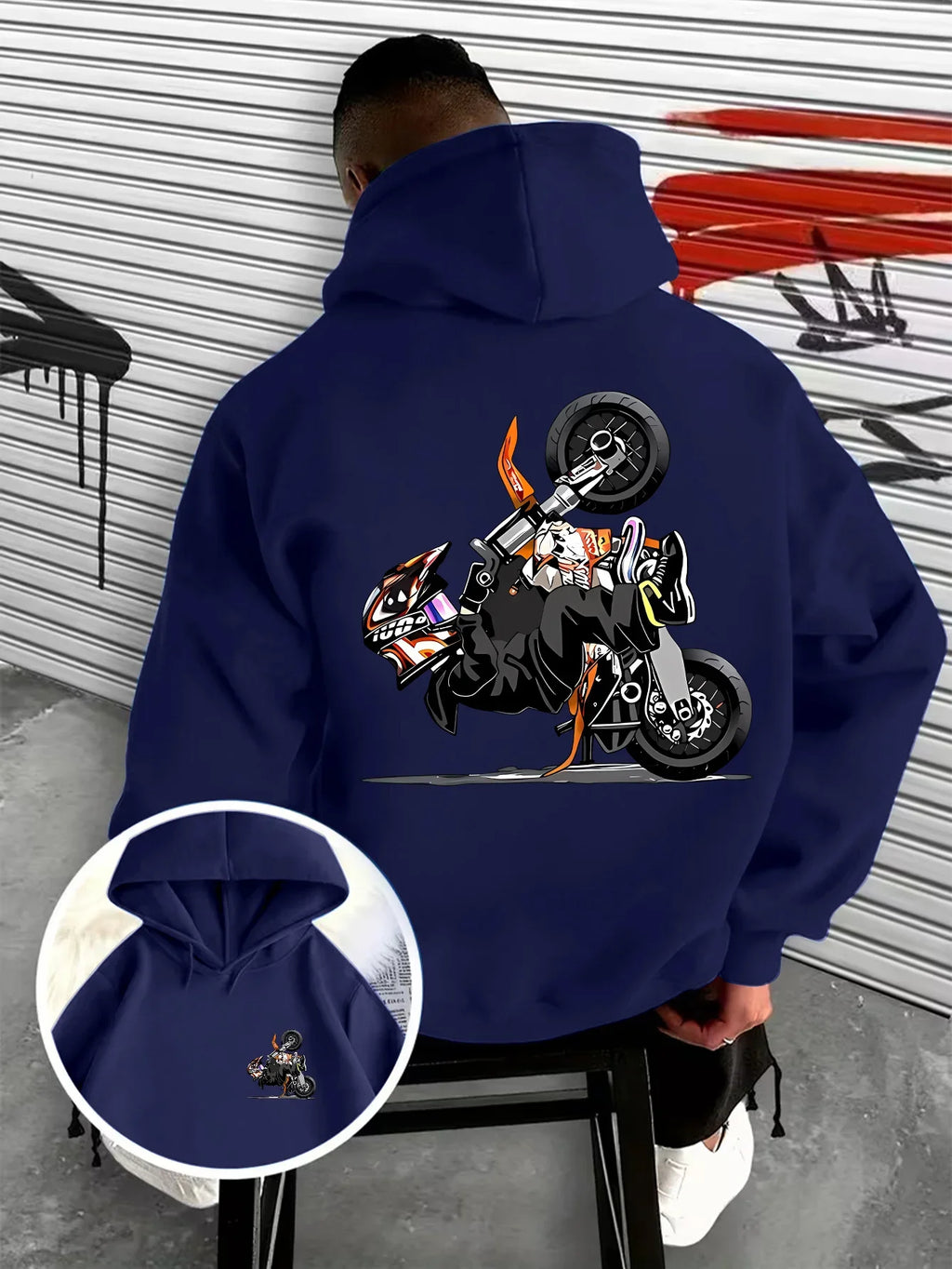 Men's Biker Hoodie