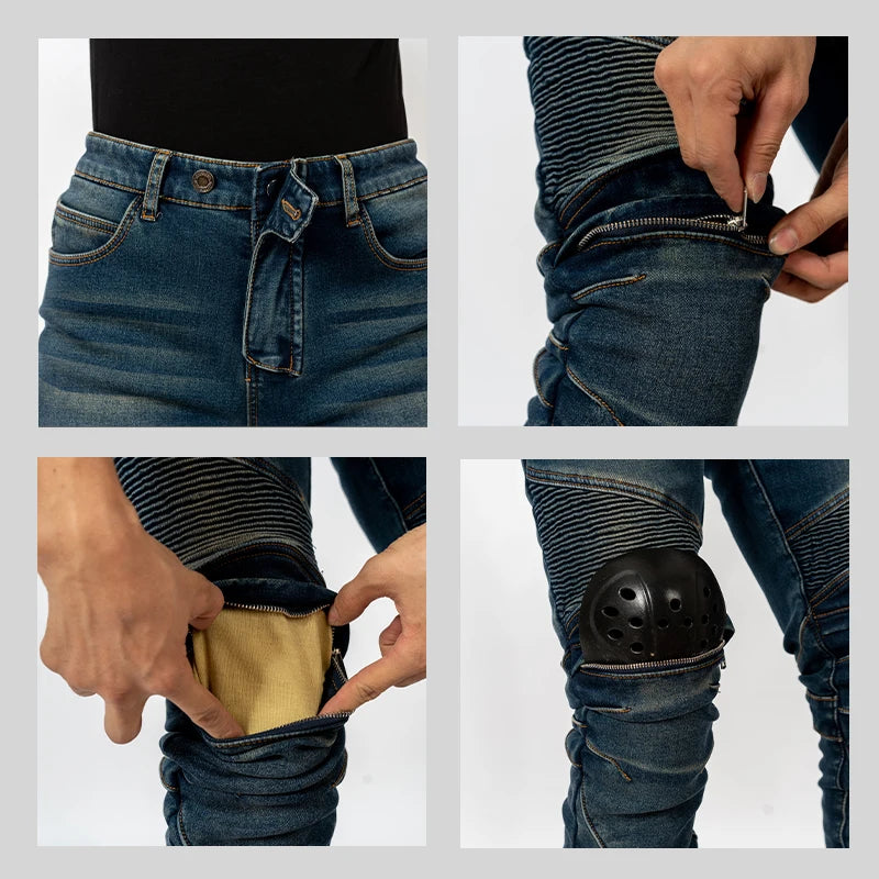 Winter Motorcycle Pants with Protective Gear