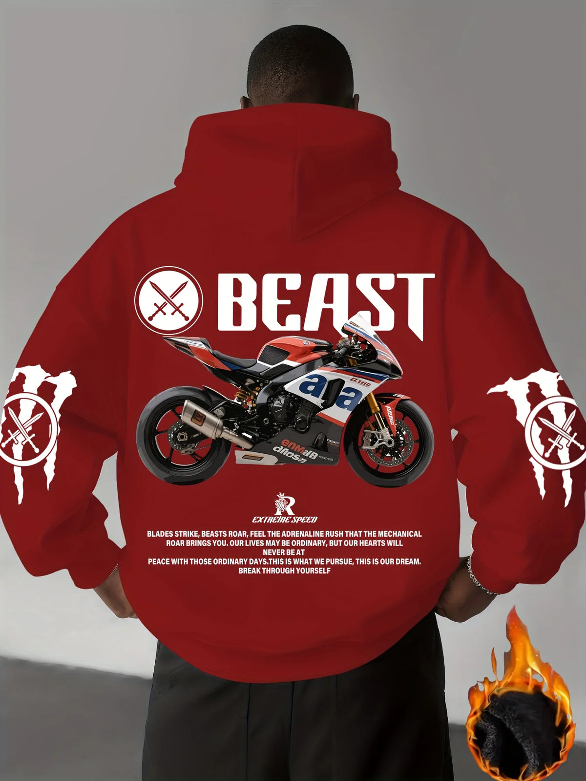 Beast Racing Motorcycle Hoodie