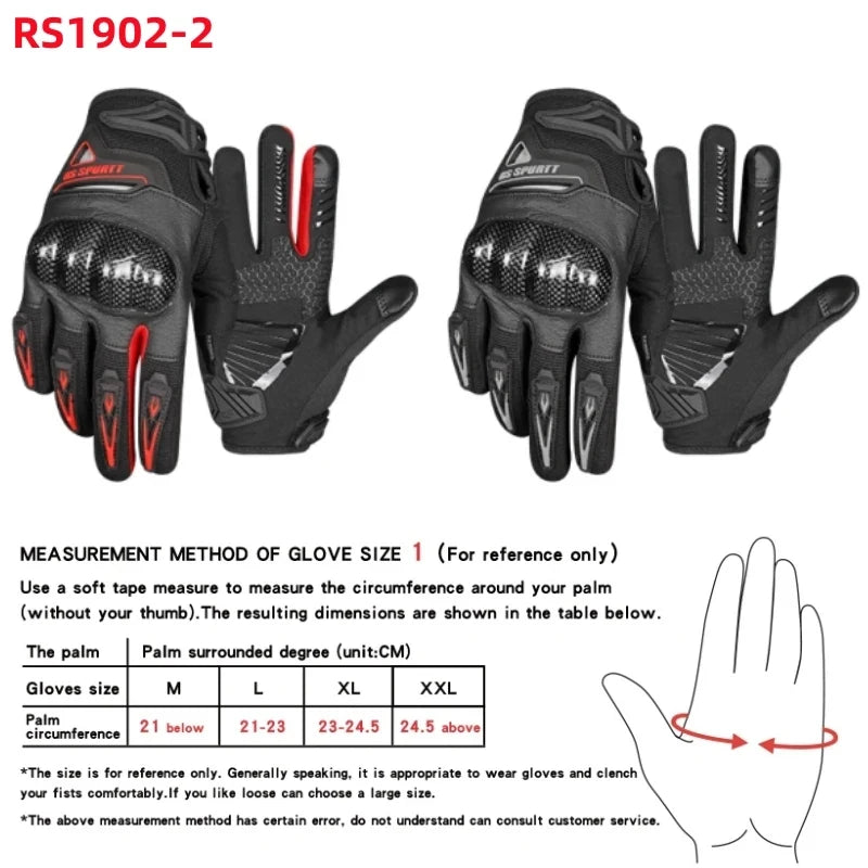 Breathable Mesh Motorcycle Gloves