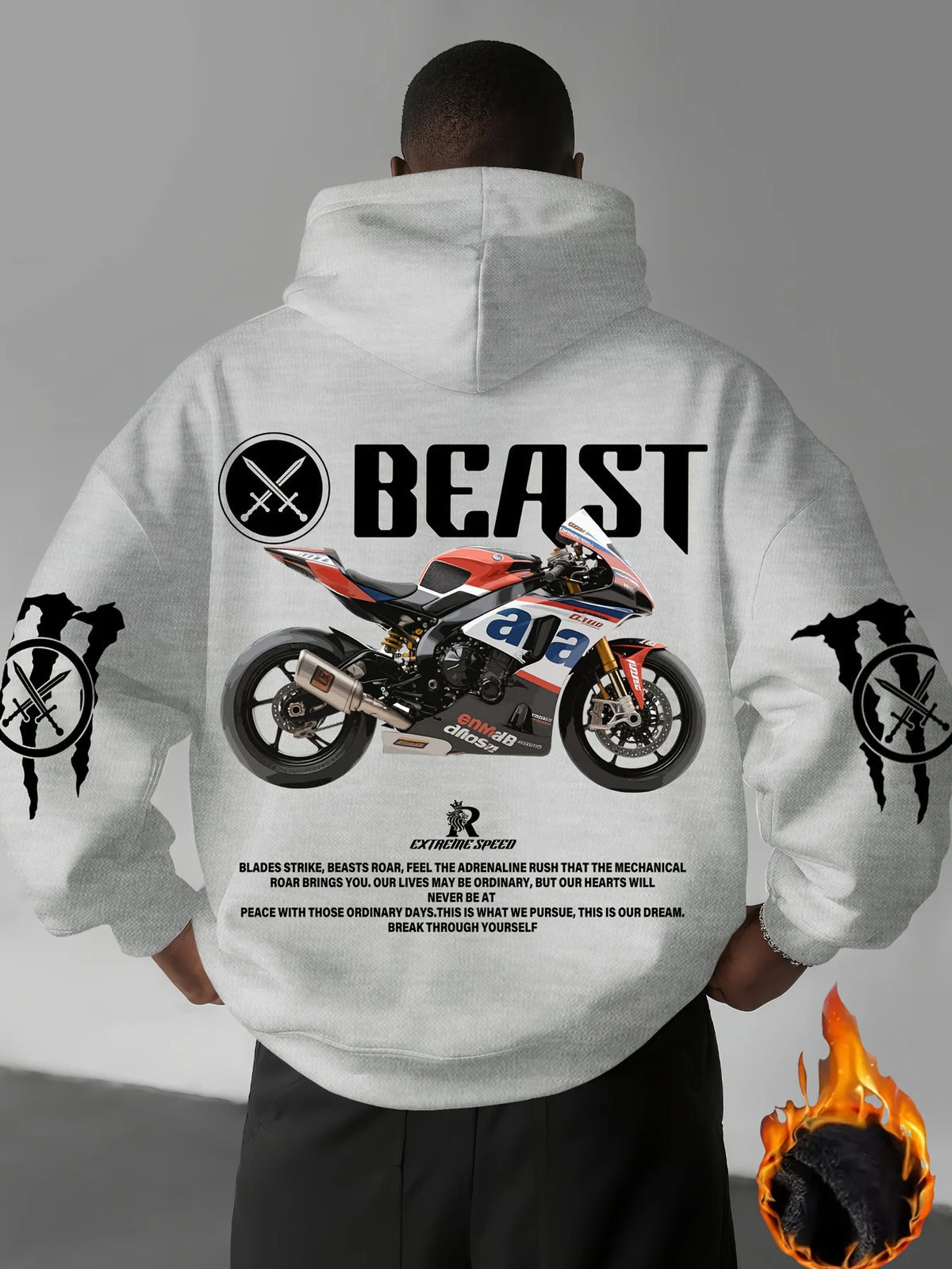 Beast Racing Motorcycle Hoodie