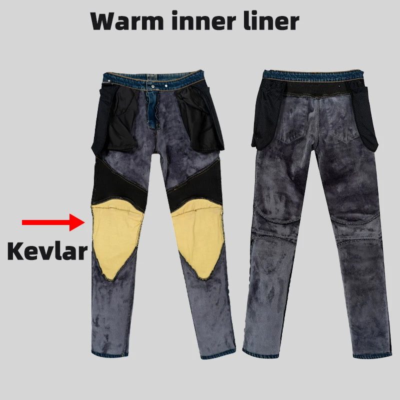 Winter Motorcycle Pants with Protective Gear