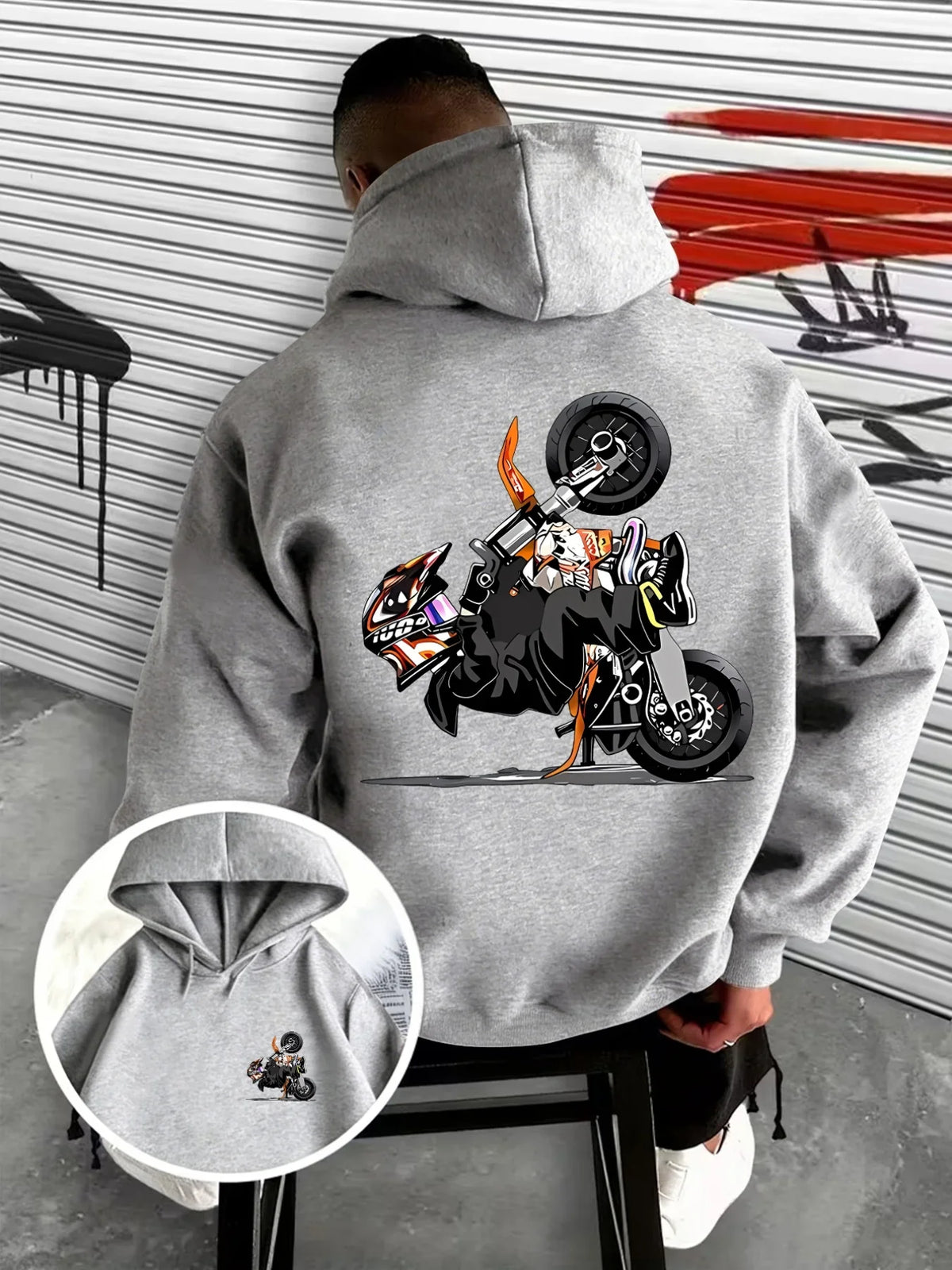 Men's Biker Hoodie